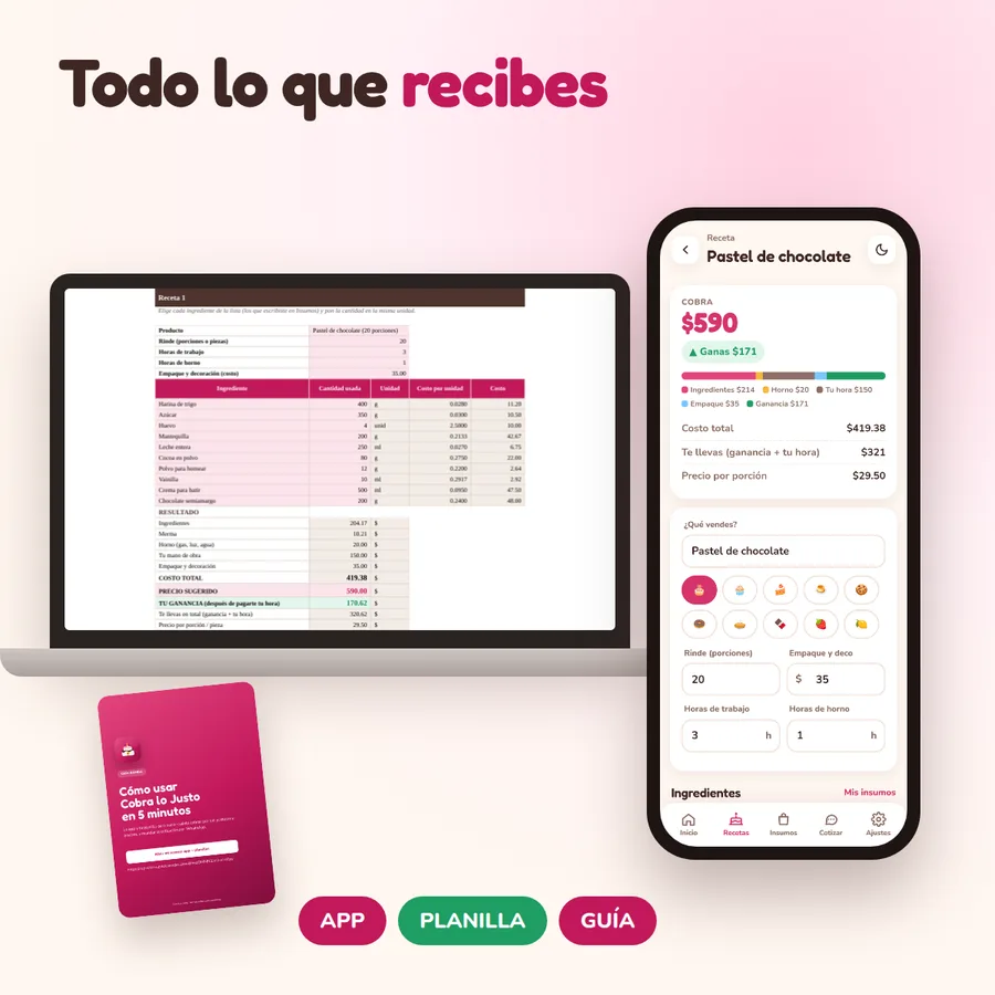 App, planilla y guía de Cobra lo Justo